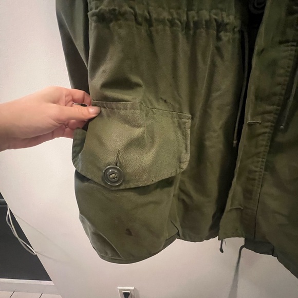 Olive Green Military Field Jacket - Picture 3 of 5